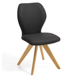 Niehoff Sitzmöbel Colorado Trend-Line Design-Stuhl Eichen/Polyester - 180° drehbar Atlantis graphit