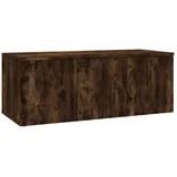 vidaXL TV-Schrank Räuchereiche 80x34x30 cm Holzwerkstoff