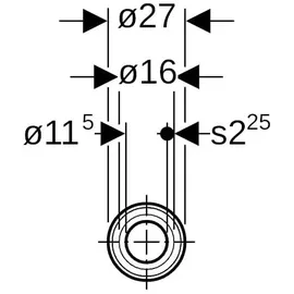 Geberit Systemrohr Mepla ML d= 16mm, mit Schutzrohr, Rolle a 50 m