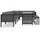 vidaXL Garten-Lounge-Set anthrazit