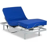 Gerialife - Seniorenbett elektrisch verstellbar, Pflegematratze mit Kaltschaumkern und wasserdichtem Bezug Visco (80x190)