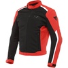 Hydraflux 2 Air D-Dry Jacket, Motorradjacke Sommer mit Abnehmbarem Wasserdichtem Futter, Herren, Schwarz/Lava Rot, 44