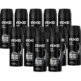 Axe Bodyspray Black Deo ohne Aluminiumsalze Deodorant im 12er Set, Deospray Männer Herren Men