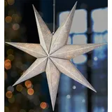 Brubaker Weihnachtsstern 60 cm Silber