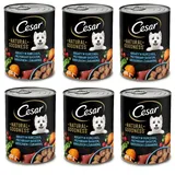 Cesar Nassfutter für Hunde Natural Goodness Dose Huhn Alleinfuttermittel 6x400g