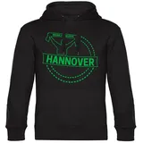 multifanshop Hannover Hoodie 2023 schwarz Erwachsene Gr. S