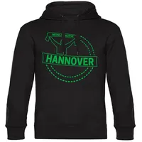 multifanshop Hannover Hoodie 2023 schwarz Erwachsene Gr. S
