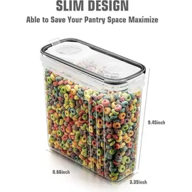 luxuskollektion Müsli-Behälter Set 6-teilig 4L Transparent