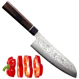 Suncraft Santoku Messer 16,7 cm Senzo Black Damast