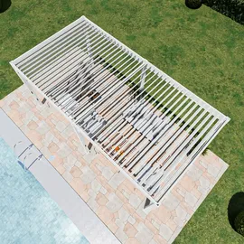 pergoline Pergola 6 x 2,55 m Weiß