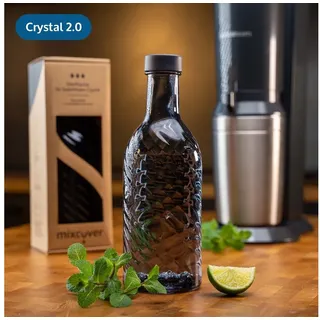 Mixcover Glaskaraffe Dark Grey für SodaStream Crystal 2.0