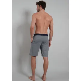 Götzburg Bermudas "Brooklyn", Herren, Gr. 56 (XXL), N-Gr, blau (blau, mittel, minimal), Single Jersey, Obermaterial: 100% Baumwolle, gemustert, bequem knielang, Hosen Bermudas, Seitentaschen, Baumwolle, locker, atmungsaktiv, pflegeleicht