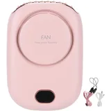 Klingenloser Nackenventilator, Tragbar Und Per Usb Aufladbar, Ideal Für Sport Und Reisen – Pink