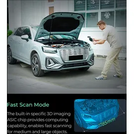 Creality 3D Creality CR Scan Ferret 3D-Scanner, 0,1 mm Hochpräzision, Scangeschwindigkeit von 30 fps, Dual-Modus-Scannen, Vollfarb-Texturen, kompatibel mit An...