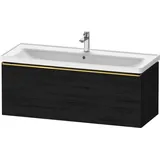 Duravit Waschtischunterschrank D-Neo 118,4x45,2x44cm, 1 A, wd, g pol/Eiche sw