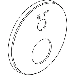 Ideal Standard Rosette, rund, d:157mm, A962482AA Symbole Therm., Easy-Box, Chrom