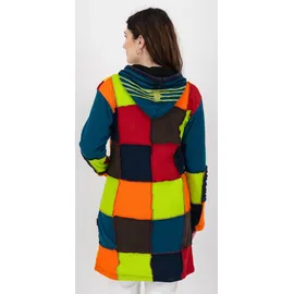 DEPROC activ Patchwork NUNAVUT LONG Fleecejacke Bunt L