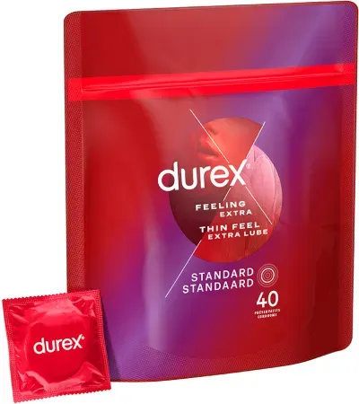 Durex Thin Feel Extra Lube Kondome 40 Stück