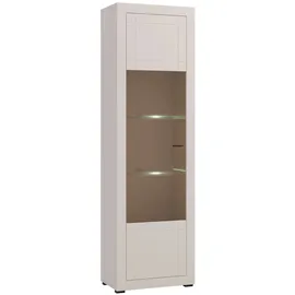 Home Affaire Vitrine Essex 58 x 35 x 194 cm Weiß