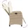 vidaXL Gartensessel mit Fußteil 58,5 x 69,7 x 34,4 cm beige 2 St.
