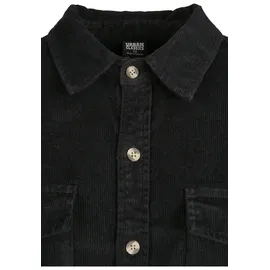 URBAN CLASSICS Corduroy Hemd Black S