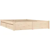 vidaXL Bett mit Schubladen 200x200 cm