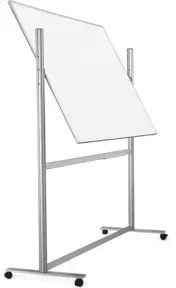Magnetoplan ferroscript-Schreibtafel mobil, doppelseitig, drehbar, 1500 x 1000 mm