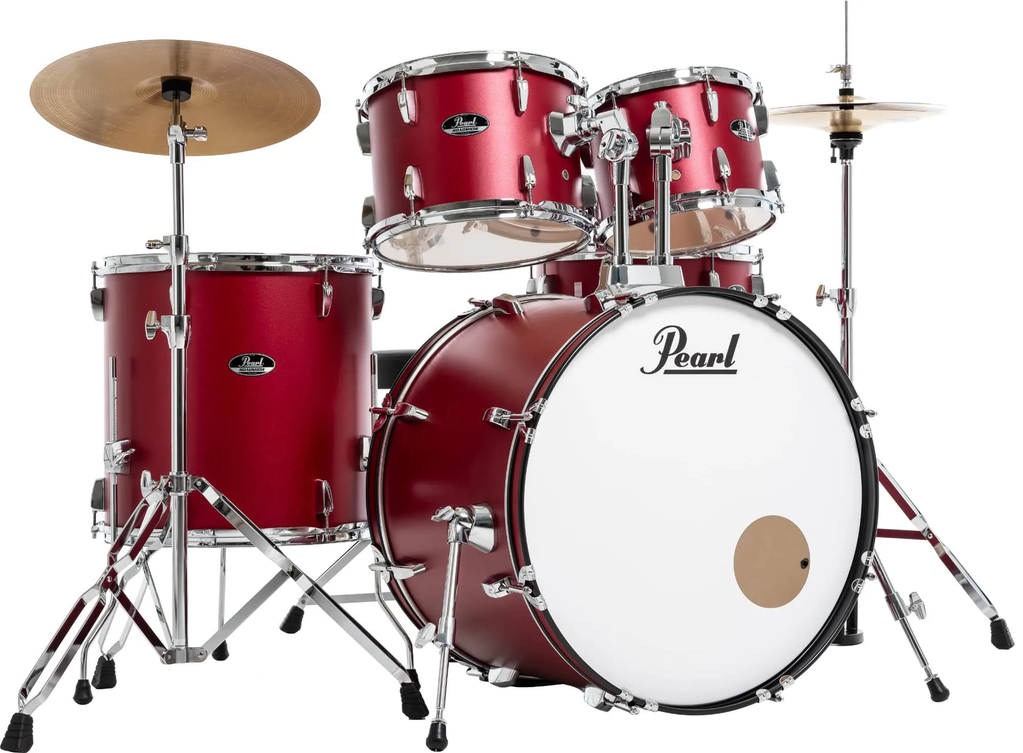Pearl RS525SC/C747 Roadshow Drumset Matte Red