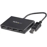 Startech StarTech.com 4-Port Multi-Monitor DisplayPort Adapter, DP auf 4x DisplayPort 1.2 Splitter, Vierfach 1080p 60Hz Computer MST Hub, nur Windows, Treibelos (MSTDP124DP)