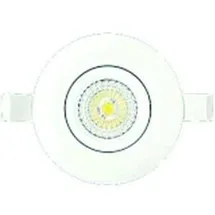 LEDxOn 7008099 EDOS Einbaustrahler-Schwenkbar, 12W, 1150lm, 3000K, nickel