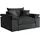 Home Affaire XXL-Sessel Soft&Cosy 151 x 93 x 123 cm schwarz mit 2 Zierkissen
