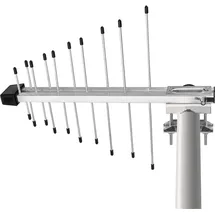 EMOS J0806 Universal-Antenne, DVB-T2 Antenne mit Verstärker - für Außen - Aktive Antenne Village - 0-100 km Fernempfang - Integrierter LTE/4G/5G-Filter - Für DVB-T/DVB-T2 Receiver und Fernseher