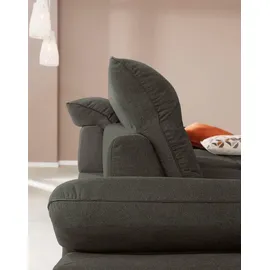 W.Schillig Ecksofa Chenille 3-Sitzer Grün