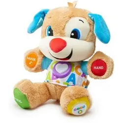 FISHER-PRICE FPM50 Lernspaß Hündchen, Baby-Spielzeug mit Musik, Kuscheltier, Lernspielzeug