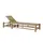 Möbilia Liege 200 x 80 x 44 cm Natur – Weiß