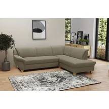 Home Affaire Ecksofa HOME AFFAIRE "Yesterday zeitlos und elegant, bequeme Armlehnen, L-Form", braun (schlamm), B:254cm H:80cm T:186cm, 100% Polyester;Primabelle-Microfaser (100% Polyester);Antikleder-Optik Melrose (100% Polyester), Sofas, Ecksofa, wahlweise mit