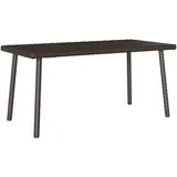 vidaXL Gartentisch Rechteckig 80 x 40 x 37 cm Braun