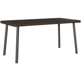 vidaXL Gartentisch Rechteckig 80 x 40 x 37 cm Braun