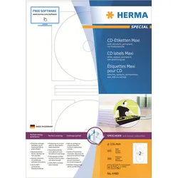 HERMA Special Maxi - Papier - matt - permanent selbstklebend - weiß - 116 mm run