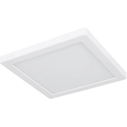 Deckenlampe LED Panel Deckenleuchte Schlafzimmerlampe, Modern weiß, CCT-Schaltung, 18W 1500lm 3000K-6500K warmweiß-kaltweiß, LxBxH 21,7x21,7x1,7 cm