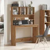 vidaXL Schreibtisch mit Regal Artisan-Eiche 102x45x148cm Holzwerkstoff