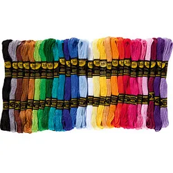 folia Garn zum Sticken matt mehrfarbig 1,0 mm x 8,0 m