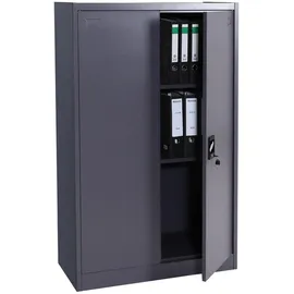 Proregal Aktenschrank 140x90x40 cm Dunkelgrau
