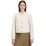 Betty & Co Blouson mit Rippbündchen in Bright Cream Melange | Gr.: 44