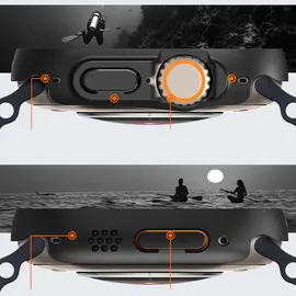 SPIGEN Thin Fit 360 Hülle mit Bildschirmschutz Kompaitbel mit Apple Watch Ultra 49mm