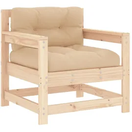 vidaXL Garten-Lounge-Set 6-tlg. braun/beige