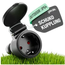 greate Schutzkontakt-Kupplung 501401, IP54 Kunststoff, schwarz