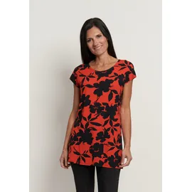 Seidel Moden T-Shirt SEIDEL MODEN, Damen, Gr. 40, rot (rot, exklusiv bei otto), Jersey, Obermaterial: 96% Viskose, 4% Elasthan, bedruckt, regular fit Po-bedeckend, Rundhals, Shirts T-Shirt, mit All-Over Print, MADE IN GERMANY
