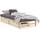 Homestyle4u Holzbett Braun, Holz, Kiefer 90x200 cm mit Lattenrost Natur Palettenmö - 90 x 200 cm