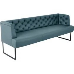 K+W Komfort & Wohnen Polsterbank »Creso«, im modernen Chesterfield-Look, mit schwarzen Kufenfüßen K+W Komfort & Wohnen topas